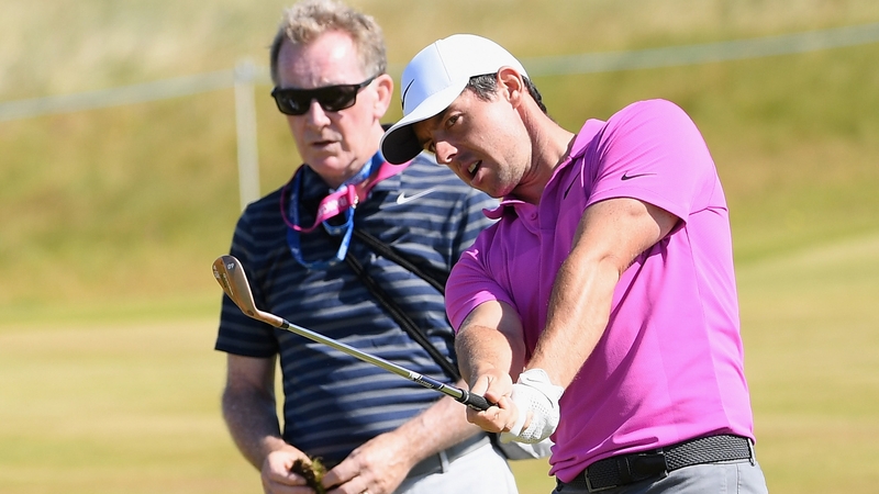 Rory McIlroy, pictured with his coach Michael Bannon