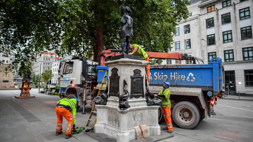 The sculpture was removed by Bristol City Council early this morning
