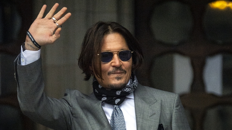 Johnny Depp arriving at London's High Court today