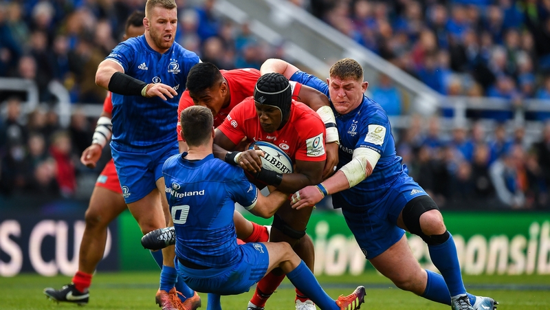 Maro Itoje goes on the charge in last season's final but will the Saracens lock face Leinster?