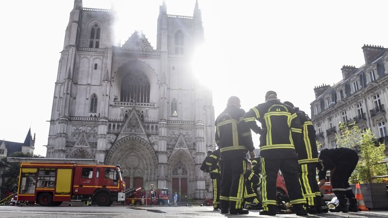 Dozens of firefighters tackled the blaze