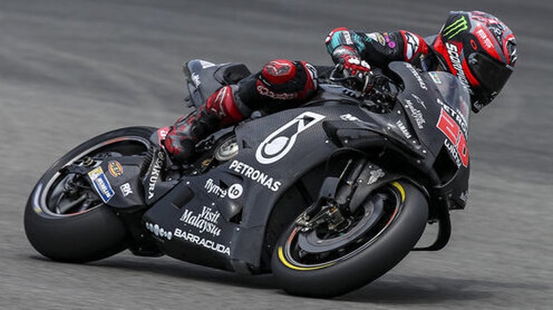 Fabio Quartararo on his Yamaha