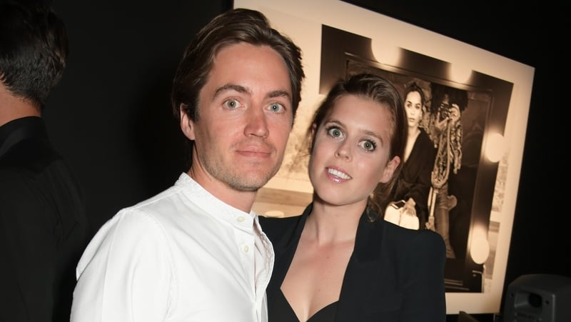 Edoardo Mapelli Mozzi and Princess Beatrice, photographed in London in July 2019