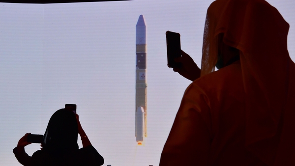 Launch in Japan was broadcast on screens at the Mohammed Bin Rashid Space Centre in Dubai