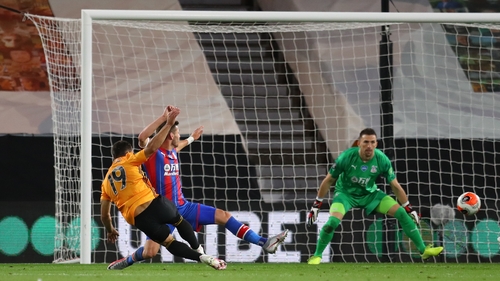 Wolves defender Jonny makes it 2-0 against Crystal Palace