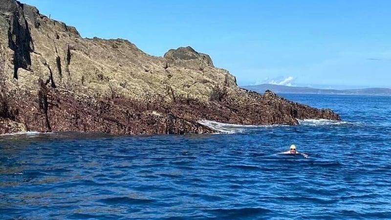 Steve Redmond swam from Baltimore Harbour to Fastnet Rock and back