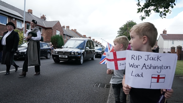 Young Ashington locals pay tribute to Charlton