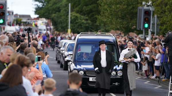 Crowds lined the streets and applause broke out for Jack Charlton