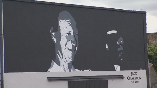 Locals in Co Mayo have been remembering Jack Charlton with a mural