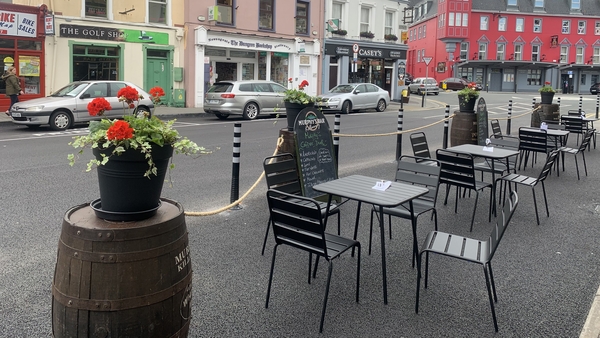 Some Killarney business owners have placed furniture on the street outside their premises