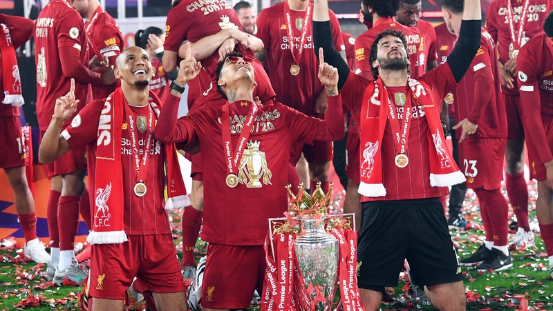 Fabinho (l) was celebrating when the house was burgled