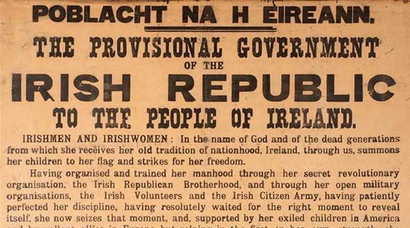 A copy of the 1916 Proclamation sold for €190,000 today