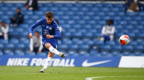 Mason Mount's free-kick gave Chelsea the lead as half-time approached