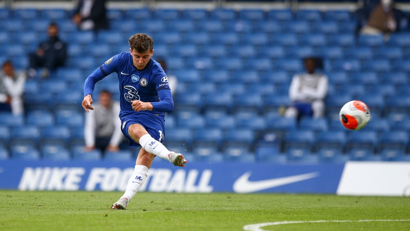 Mason Mount's free-kick gave Chelsea the lead as half-time approached