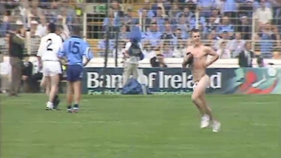 Croke Park streaker Brian Togher in 2000.