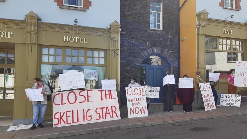 Residents have demanded to be moved to other direct provision centres elsewhere in the country