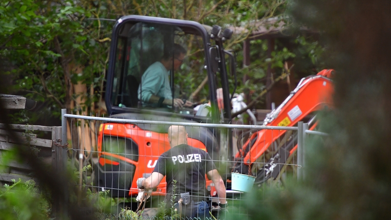 The allotment is being search as part of the investigation into the little girl's disappearance