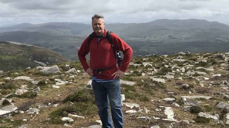 League of his own: RTÉ's Vincent Kearney on Sliabh Liag in County Donegal