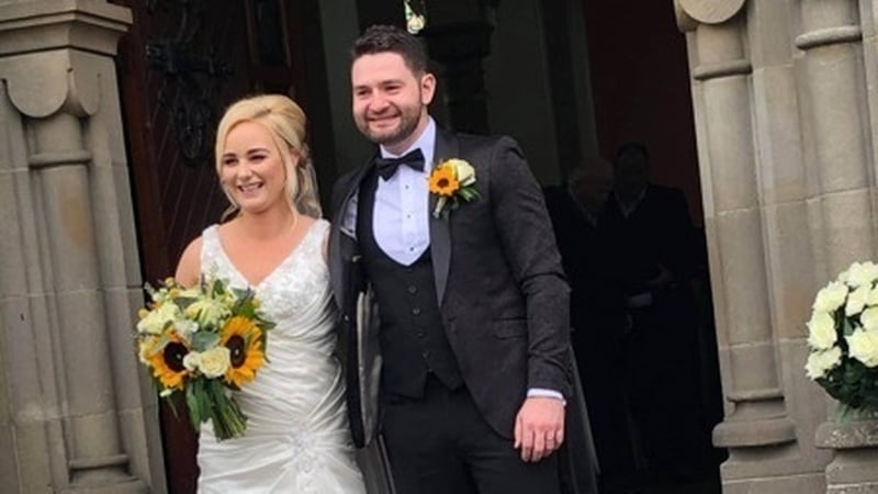 Ayla and Gary Donnelly had to reduce the number of guests for their wedding reception