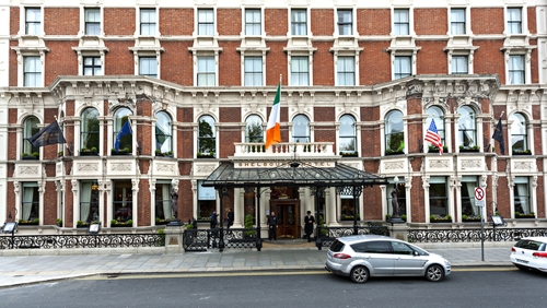 The statues had stood at the front of the hotel for 153 years