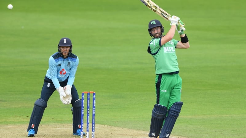 Andy Balbirnie in action against England Lions on Sunday