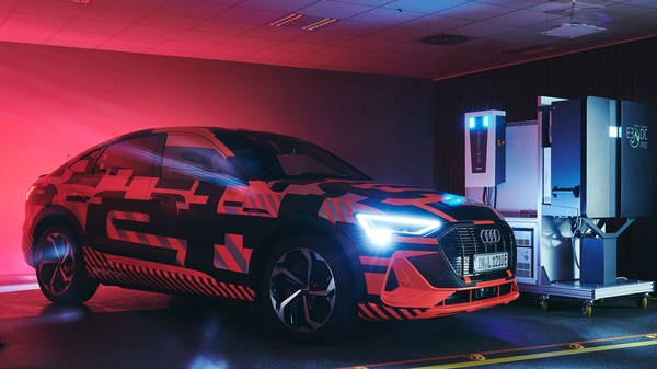 The car can be linked to solar panels to allow it to store reusable electricity.