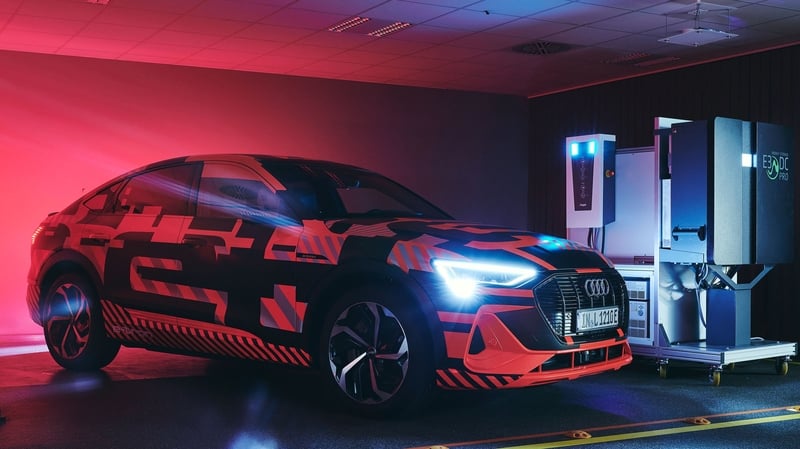 The car can be linked to solar panels to allow it to store reusable electricity.