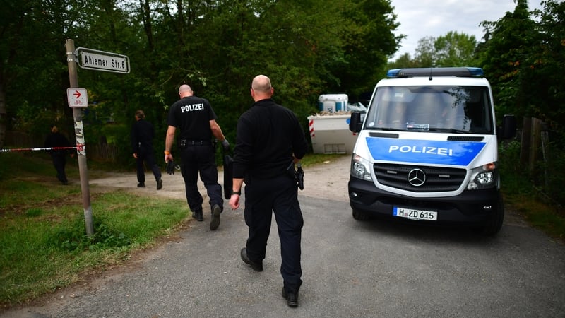 Police began digging at the plot in the early hours of Tuesday