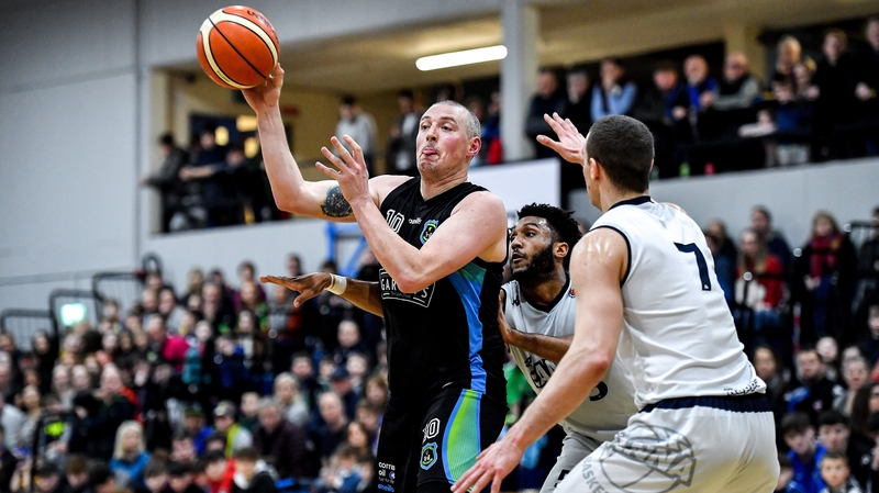 Kieran Donaghy in action for Garvey's Warriors Tralee earlier this year