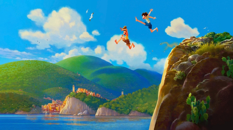 Luca is set against the backdrop of the Italian Riviera Image / Pixar