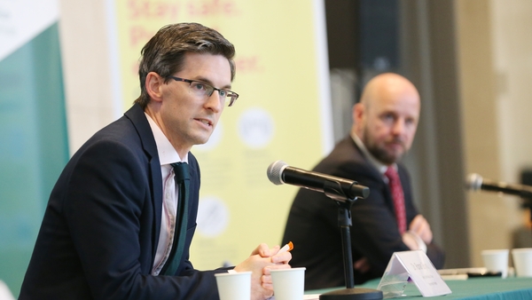Dr Ronan Glynn (L) said 'we are now at a crucial point in our response' to the virus