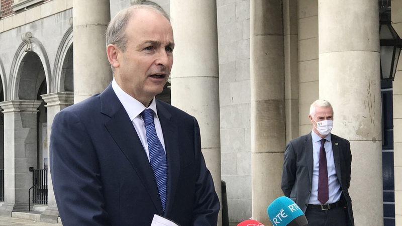 Micheál Martin said the Government will be looking to see if the spike in virus cases is a 'pattern'