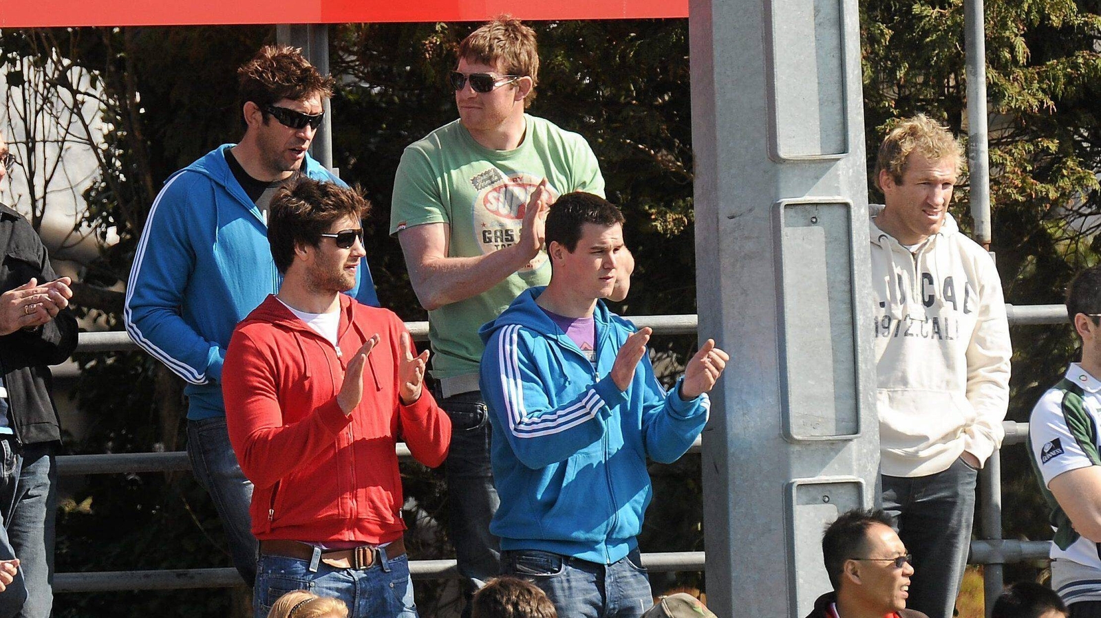 Nathan Hines, Malcolm O'Kelly, Berne, Sexton and Kevin McLaughlin at an AIL league match
