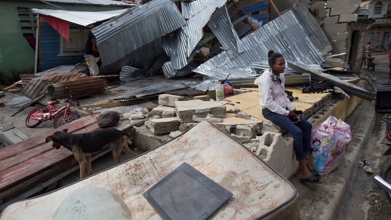 Homes were destroyed in Dominican Republic before Isaias hit the Bahamas