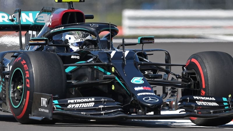 Valteri Bottas occupies pole position at the '70th Anniversary Grand Prix'