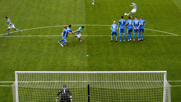 Jack Byrne curls home a free-kick