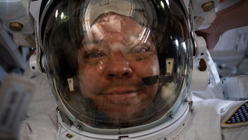 Astronaut Bob Behnken takes a selfie at the International Space Station ahead of his return to Earth