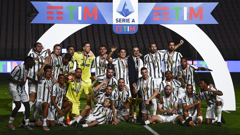 Juventus were crowned champions in Italy for the 2019-20 season
