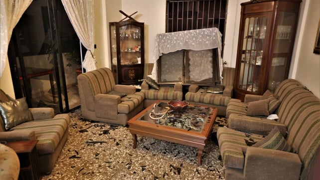 Residents said glass was broken in neighbourhoods on Beirut's Mediterranean coast to suburbs several kilometres away