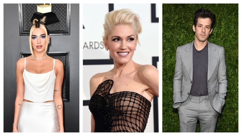 Dua Lipa, Gwen Stefani and Mark Ronson