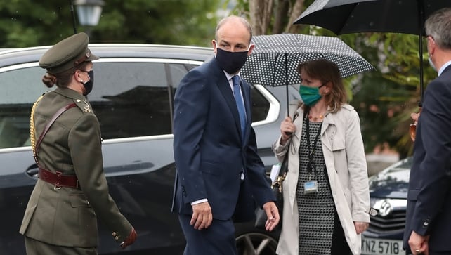 Taoiseach Michéal Martin was also among those attending the funeral
