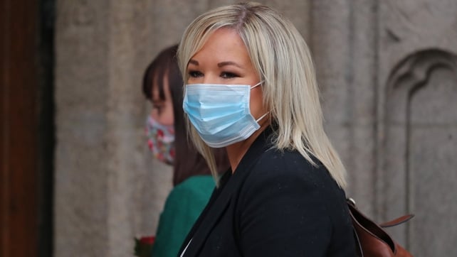 Deputy First Minister and Sinn Féin's leader in Northern Ireland Michelle O'Neill at the cathedral