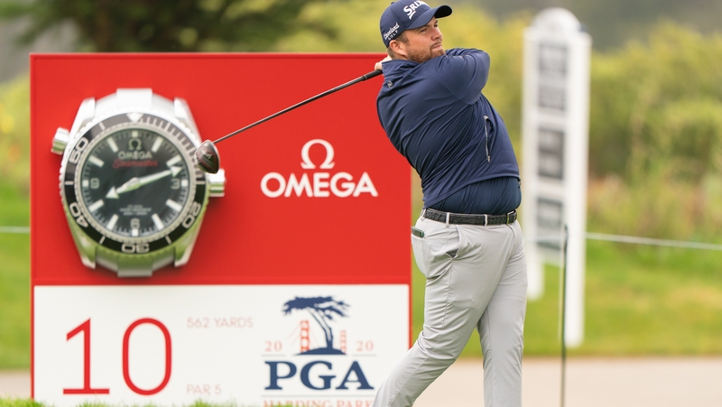 Offaly's Shane Lowry hits his tee shot on the 10th hole at Harding Park