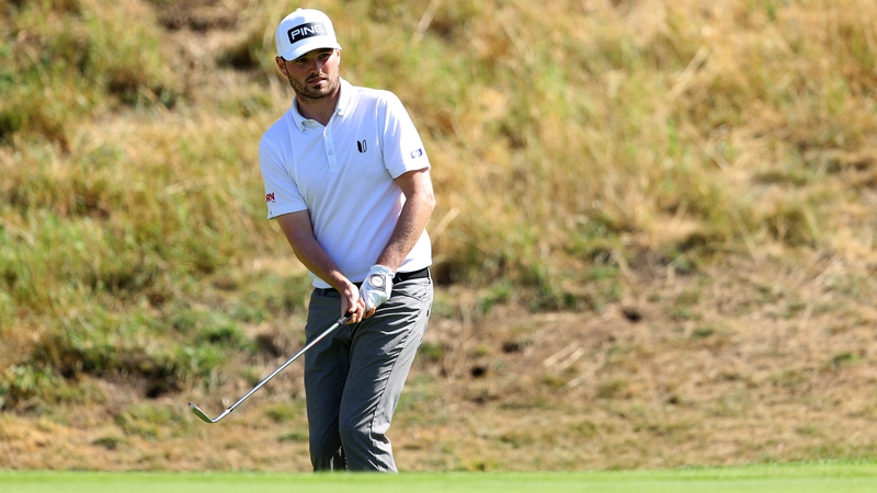 Cormac Sharvin in action on the second day in England