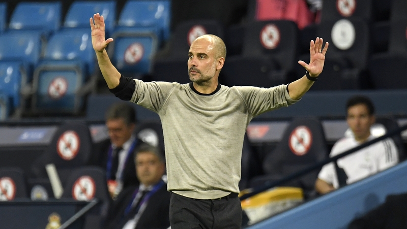 Pep Guardiola will be without five first team players for City's clash with Chelsea