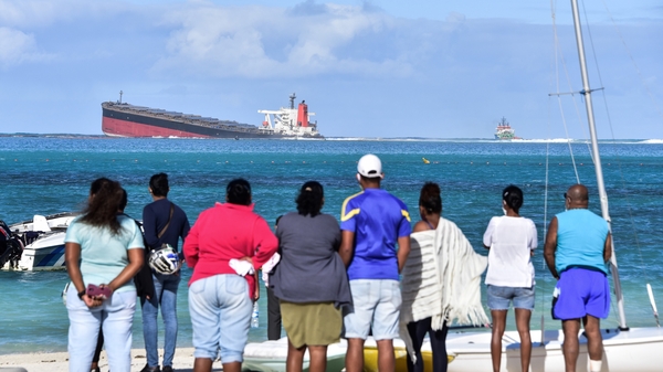 The tanker, belonging to a Japanese company but Panamanian-flagged, was carrying 3,800 tonnes of fuel when it struck a reef at Pointe d'Esny, an internationally-listed conservation site