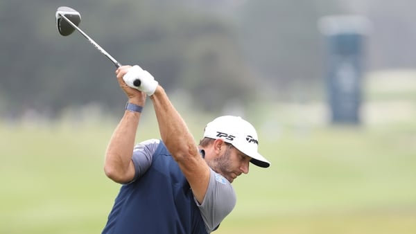 Dustin Johnson in action on the final round