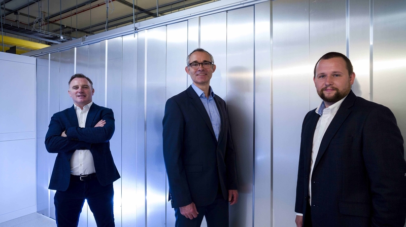 Ross Murray, CEO, Welltel, Neil Wisdom, Director, Itellicom, and Cian Maher, CTO Intellicom