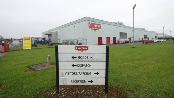 Carroll Cuisine employs approximately 300 people in its site in Tullamore, Offaly.