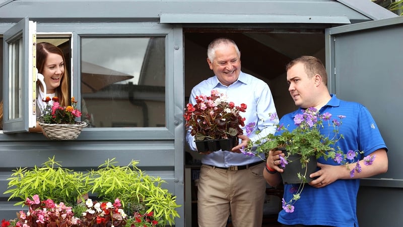 Vicki Hogan, Austin O'Sullivan & Eddie Moore pictured at The Green Kitchen Café & Garden Centre in Walkinstown.